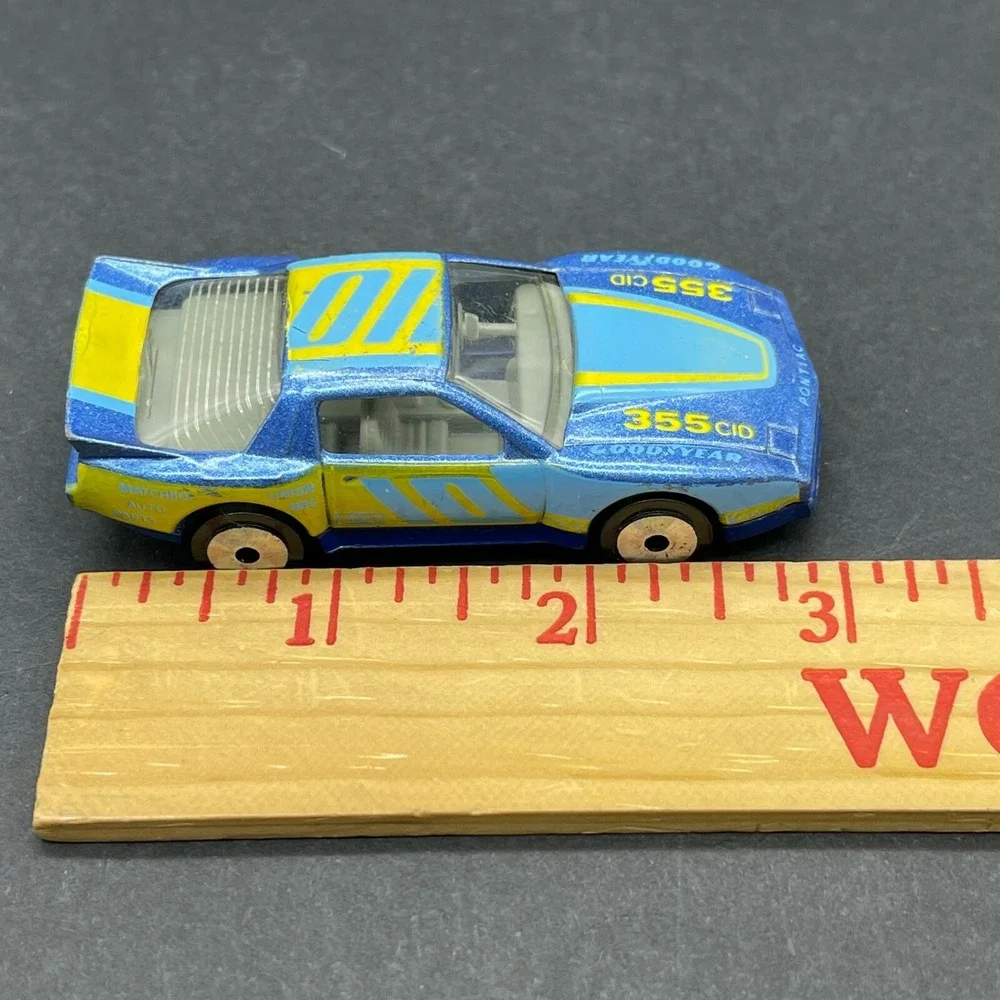 Matchbox #10 Pontiac Firebird 355 Racer Race Car Blue Diecast 1/64 Scale‎ Loose